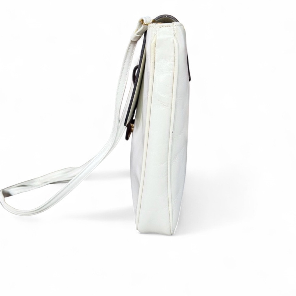 Salvatore Ferragamo Two-Tone Leather Flap Crossbody Shoulder Bag - Picture 8 of 12